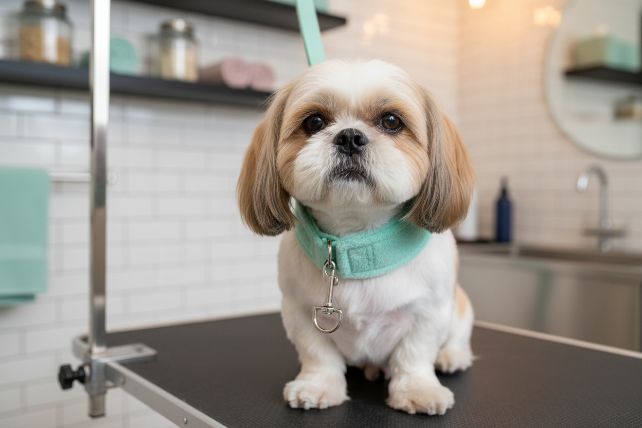 Curated visual reference: Visual Reference: How To Restrain A Dog While Grooming Safe Methods