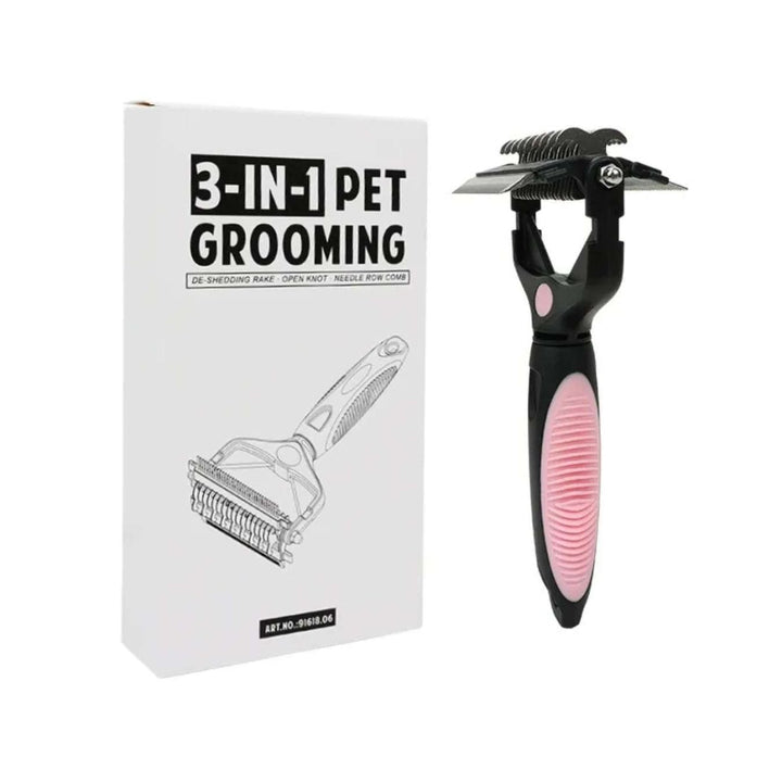 3 - in - 1 Dog Brush | Deshedding & Dematting - Dog Brush - EliteTrim Grooming