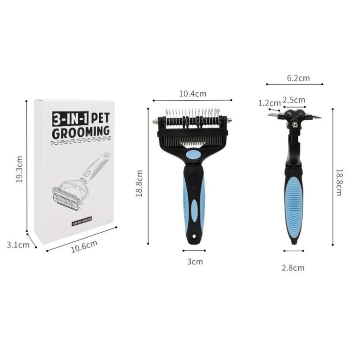 3 - in - 1 Dog Brush | Deshedding & Dematting - Dog Brush - EliteTrim Grooming