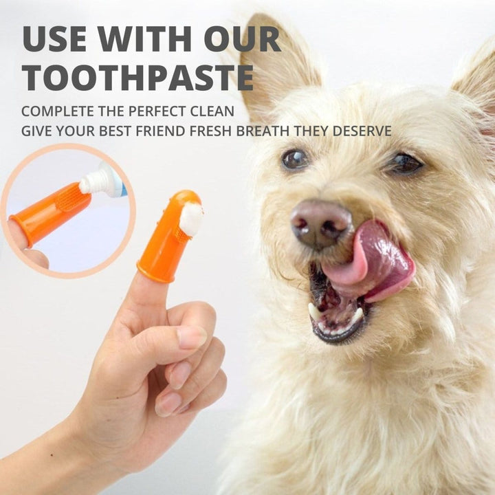 4 - Pack Dog & Cat Finger Toothbrush - Dog Toothbrush - EliteTrim