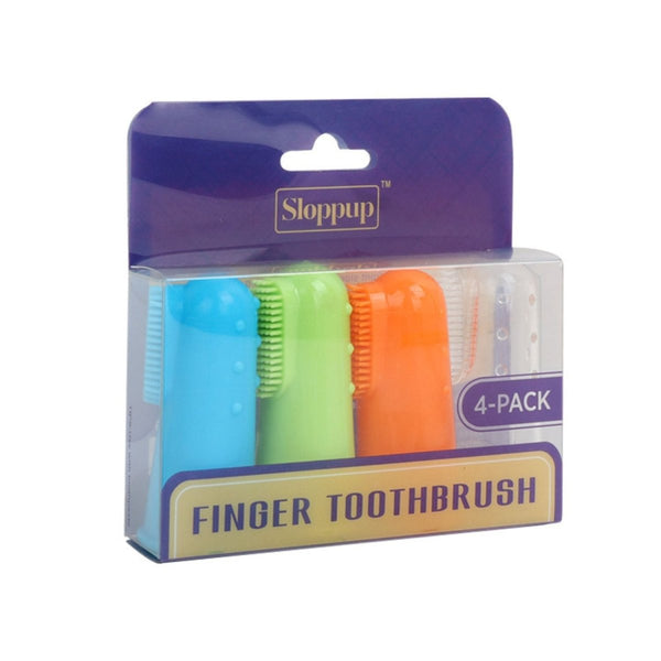 4 - Pack Dog & Cat Finger Toothbrush - Dog Toothbrush - EliteTrim
