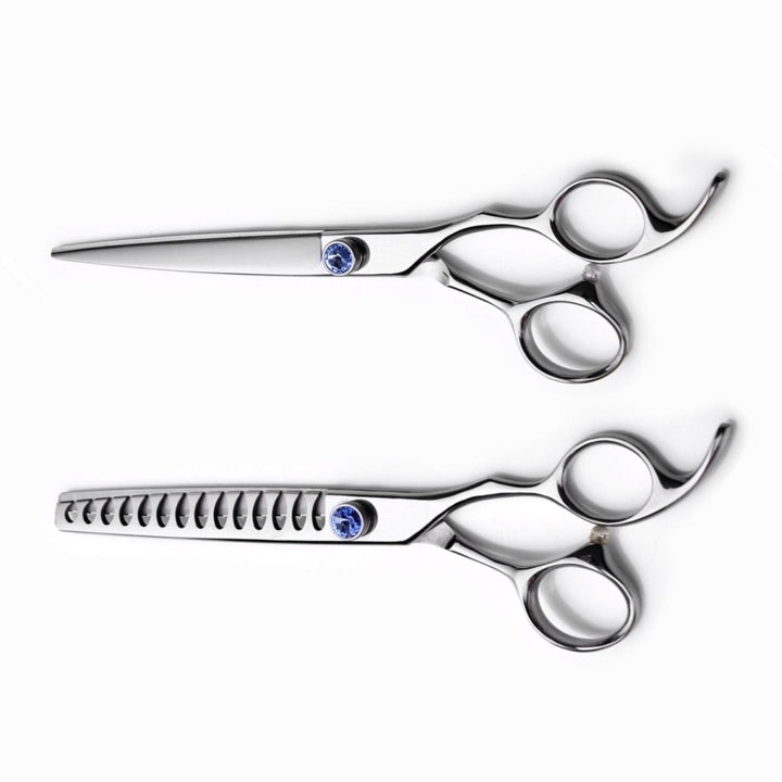 7" - 8" Gemstone Pro Series Scissors (Shears) - Dog Grooming Scissors - EliteTrim