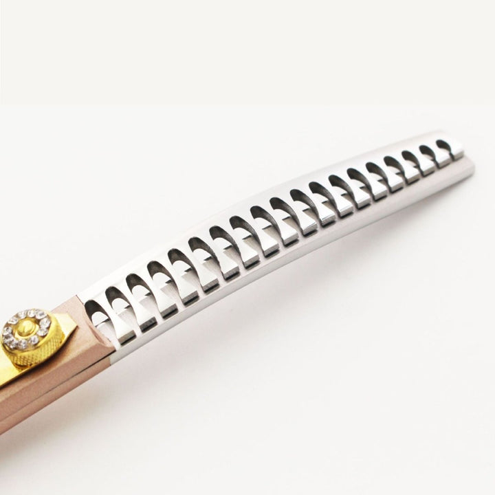 7“ Rose Gold Elite - Thinner & Blender - Dog Grooming Scissors - EliteTrim