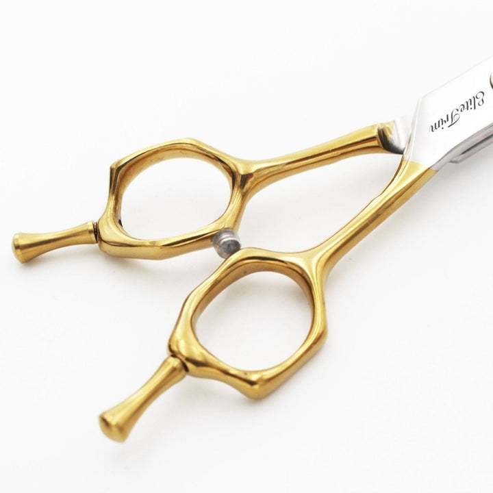 7" Double - Tail Gold Series - Thinner & Blender & Curved - Dog Grooming Scissors - EliteTrim