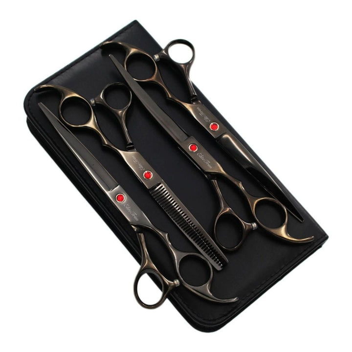 7" Pro 6 - in - 1 Dog Grooming Scissors Kit - Dog Grooming Scissors - EliteTrim