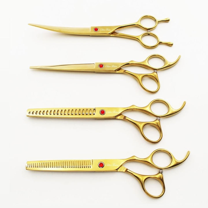 7" Pro 6 - in - 1 Dog Grooming Scissors Kit - Dog Grooming Scissors - EliteTrim