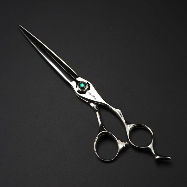 7.5" Emerald Flow Straight Grooming Shears for Dogs - Dog Grooming Scissors - EliteTrim
