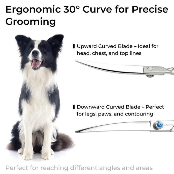 7"/7.5"/8" 440C Gemstone Pro Series Scissors (Shears) - Dog Grooming Scissors - EliteTrim