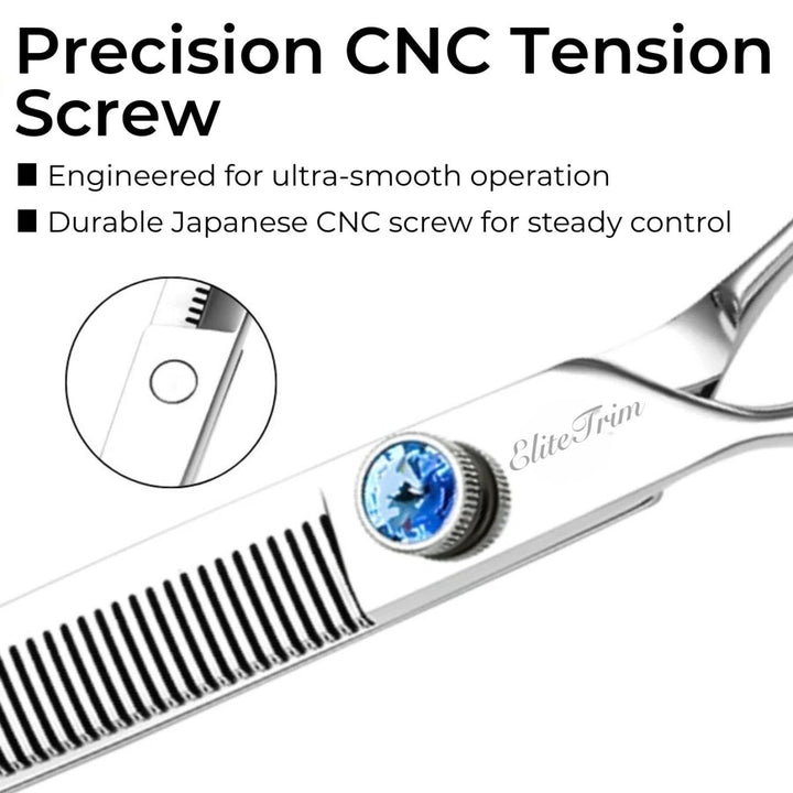 7"/7.5"/8" 440C Gemstone Pro Series Scissors (Shears) - Dog Grooming Scissors - EliteTrim