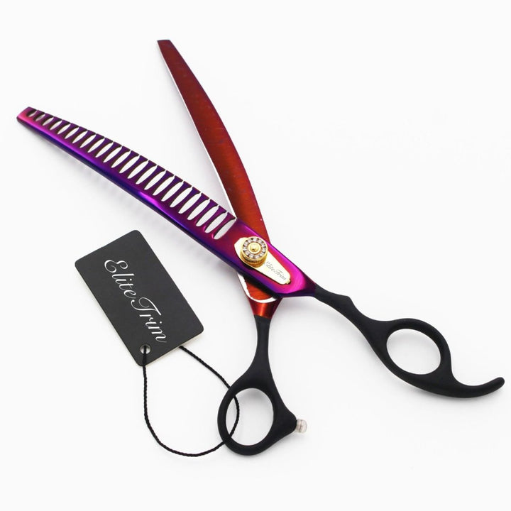 8" Midnight Velvet Blending Scissors (Shears) - Dog Grooming Scissors - EliteTrim
