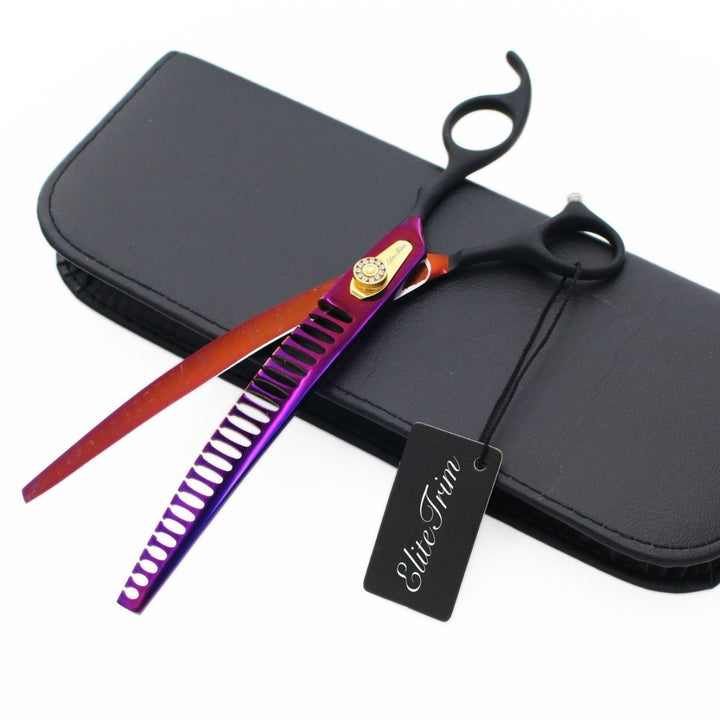 8" Midnight Velvet Blending Scissors (Shears) - Dog Grooming Scissors - EliteTrim