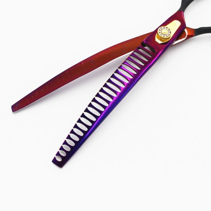 8" Midnight Velvet Blending Scissors (Shears) - Dog Grooming Scissors - EliteTrim