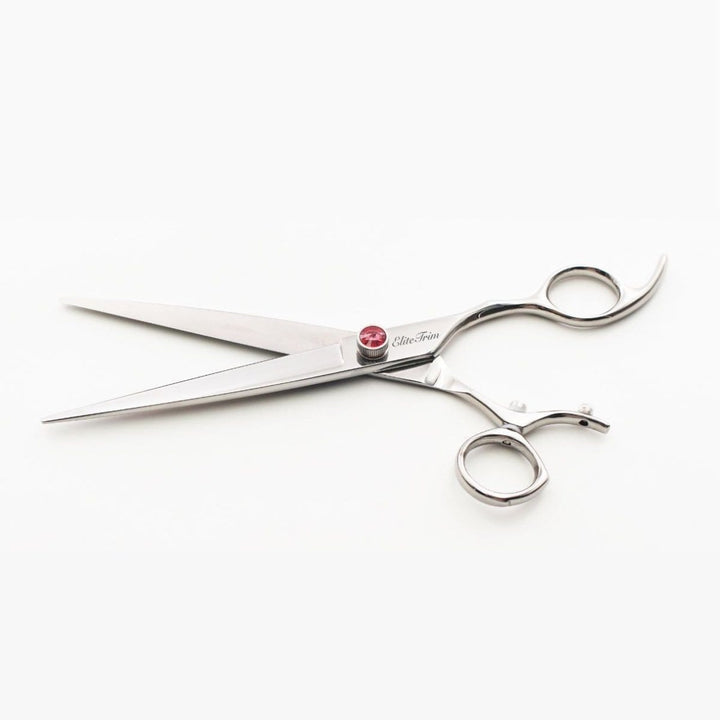 7.5" AeroGlide 440C Straight Grooming Shears for Dogs - Dog Grooming Scissors - EliteTrim