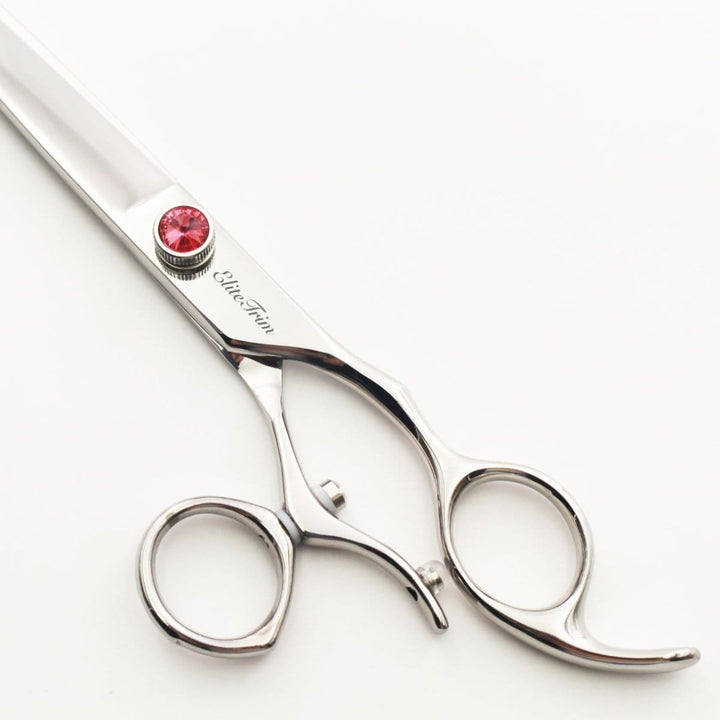7.5" AeroGlide 440C Straight Grooming Shears for Dogs - Dog Grooming Scissors - EliteTrim