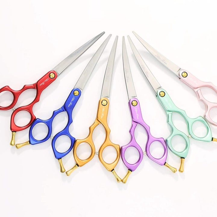 CandyBoom™ Series | 6.0" Superlight Curved Shears - Dog Grooming Scissors - EliteTrim Grooming