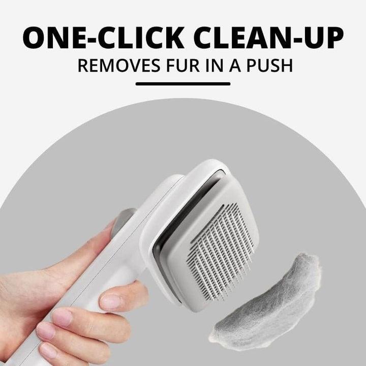 ComfortGrip Self - Cleaning Slicker Brush for Dogs - Dog Brush - EliteTrim