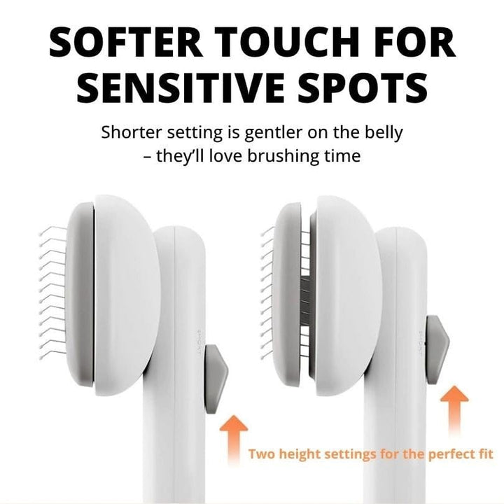 ComfortGrip Self - Cleaning Slicker Brush for Dogs - Dog Brush - EliteTrim