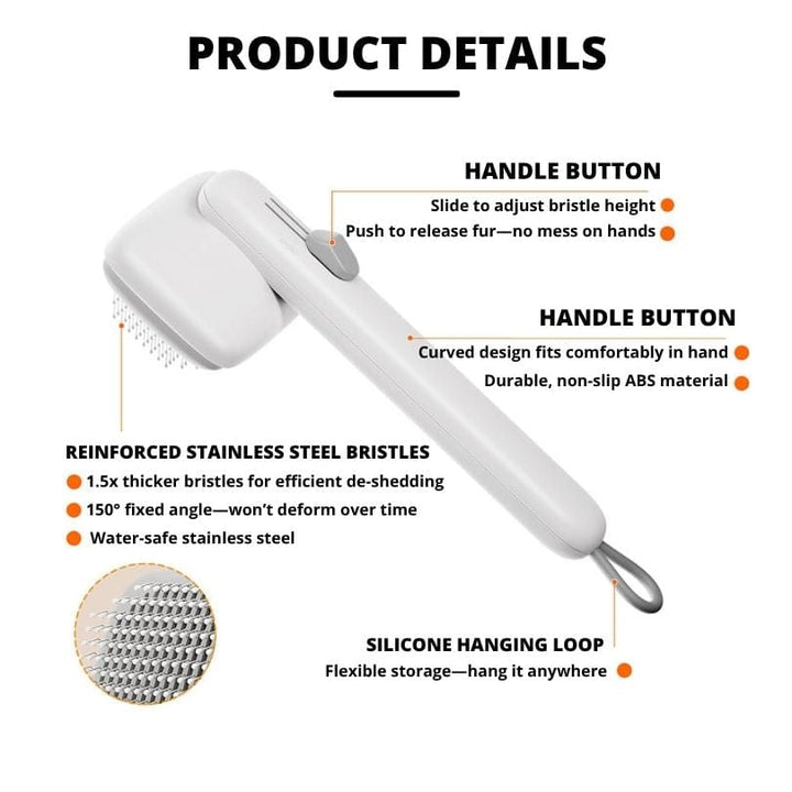 ComfortGrip Self - Cleaning Slicker Brush for Dogs - Dog Brush - EliteTrim