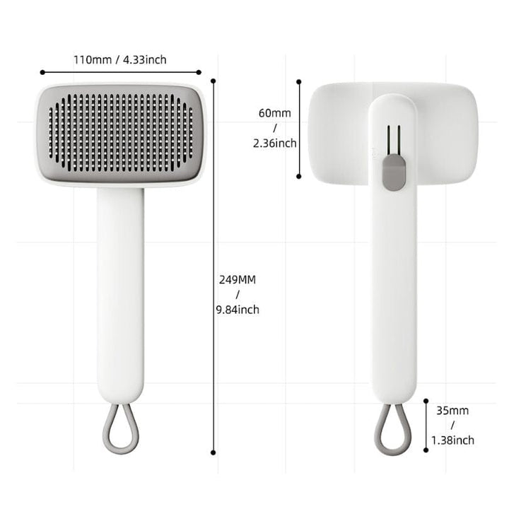 ComfortGrip Self - Cleaning Slicker Brush for Dogs - Dog Brush - EliteTrim