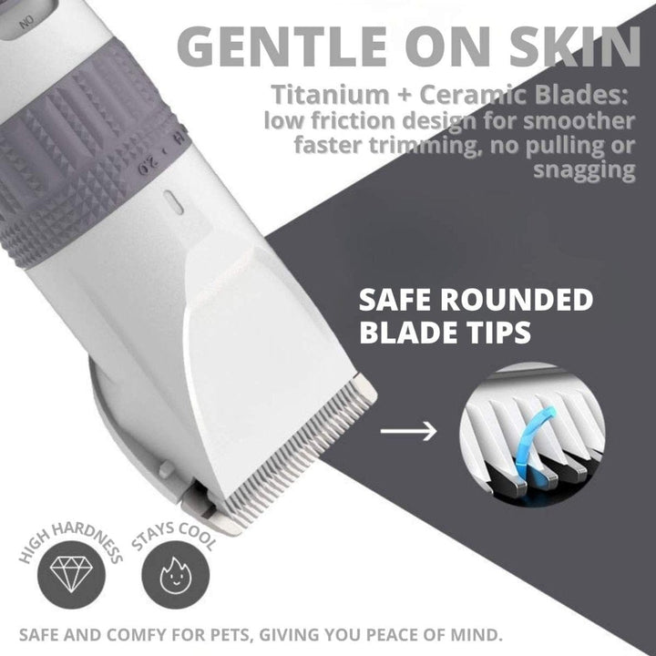 D6 Cordless Pet Clipper | Fine‑Tuning Blade - Dog Hair Clipper - EliteTrim Grooming