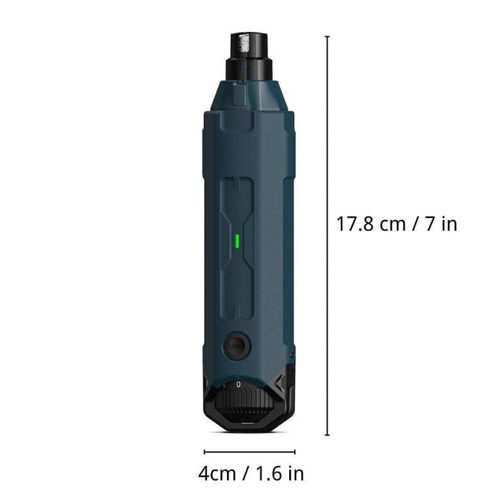 Electric Nail Grinder for Medium & Large Dogs & Cats - 6 - Speed Quiet Grinder with LED Lights - Dog Nail Grinder - EliteTrim