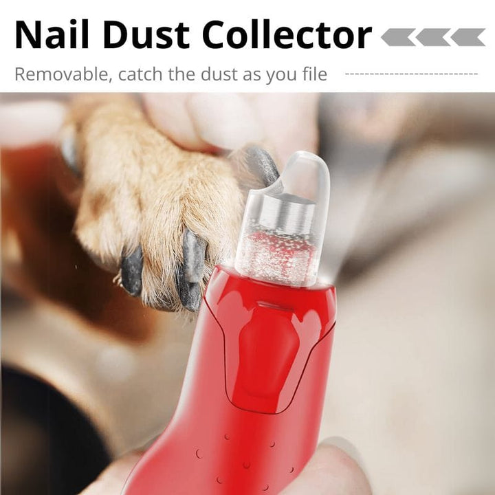 Professional Electric Dog Nail Grinder - 6 - Speed Quiet File for Medium/Large Pets with Dual LED - Dog Nail Grinder - EliteTrim