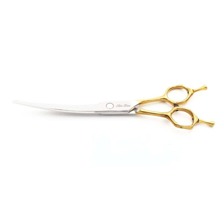 Double - Tail™ | 7.0" Curved Shears - Dog Grooming Scissors - EliteTrim Grooming
