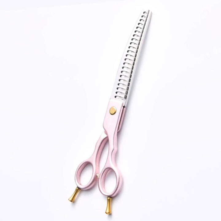 ElitePop™ | 7.25″ Curved Blender (Chunker) - Dog Grooming Scissors - EliteTrim Grooming