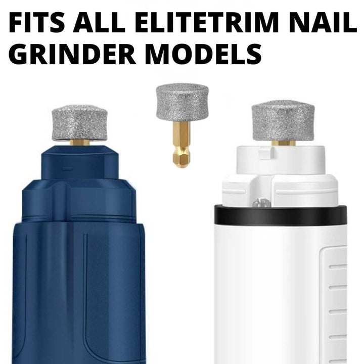 EliteTrim 2Pcs Nail Grinder Heads - Dog Nail Grinder Head - EliteTrim Grooming