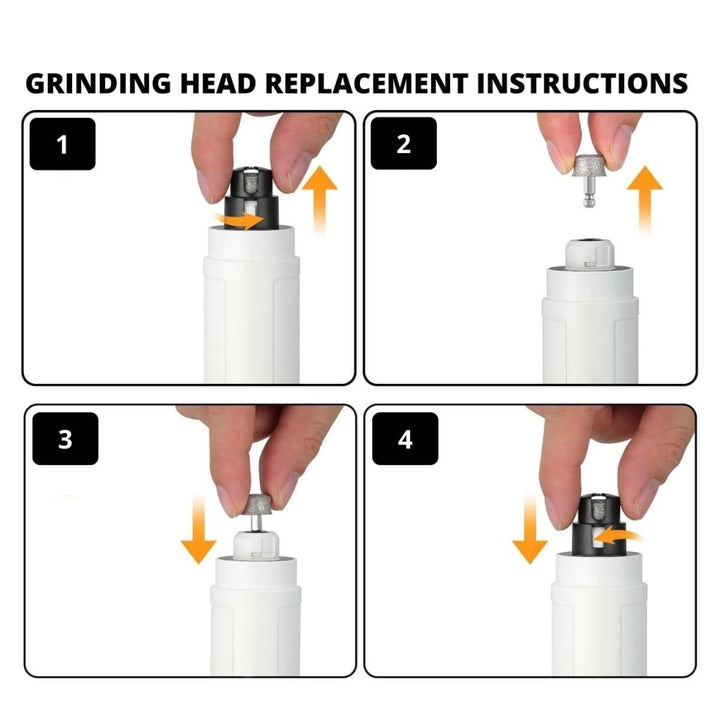 EliteTrim 2Pcs Nail Grinder Heads - Dog Nail Grinder Head - EliteTrim Grooming