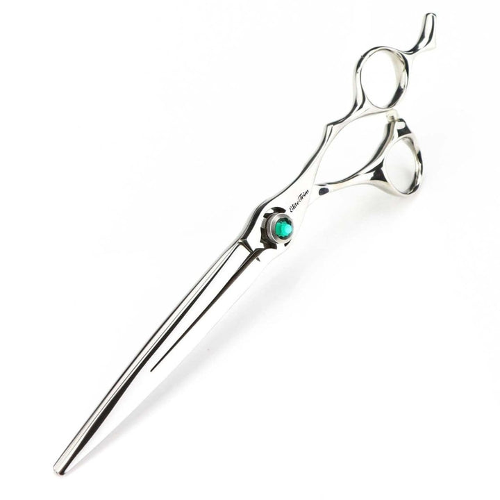 7.5" Emerald Flow Straight Grooming Shears for Dogs - Dog Grooming Scissors - EliteTrim