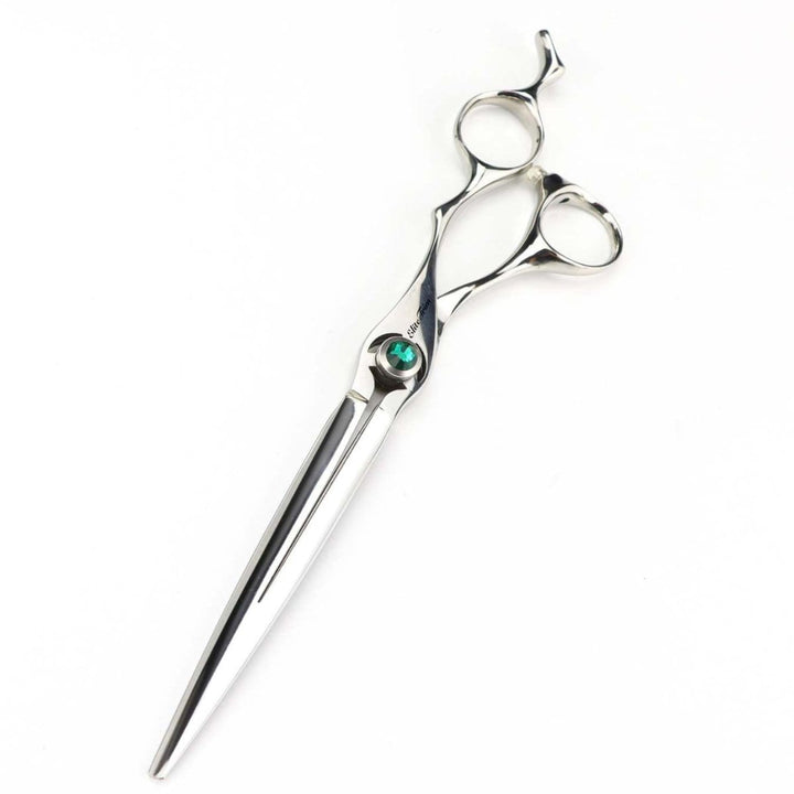 7.5" Emerald Flow Straight Grooming Shears for Dogs - Dog Grooming Scissors - EliteTrim