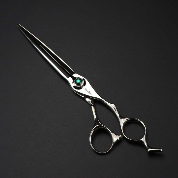 7.5" Emerald Flow Straight Grooming Shears for Dogs - Dog Grooming Scissors - EliteTrim