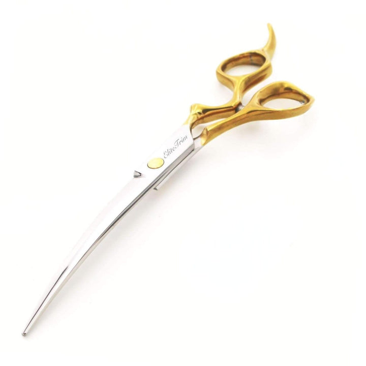 ErgoFlow™ | 7.0" Curved Shears - Dog Grooming Scissors - EliteTrim Grooming