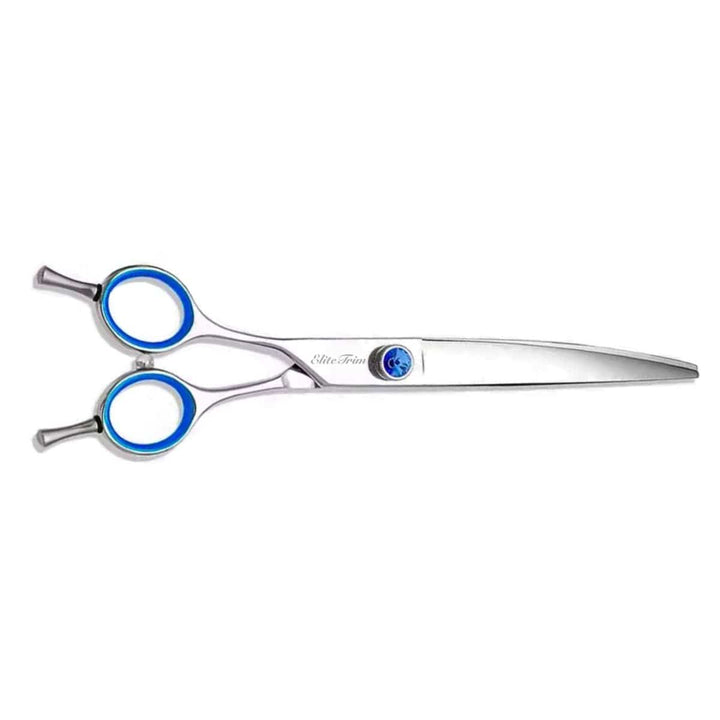 Gemstone Pro™ | 7.0″ Curved Shears | Left - Handed - Dog Grooming Scissors - EliteTrim Grooming