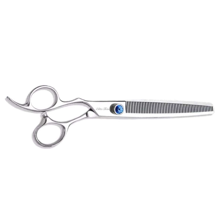 Gemstone Pro™ | 7.0″ Thinning Shears | Left - Handed - Dog Grooming Scissors - EliteTrim Grooming
