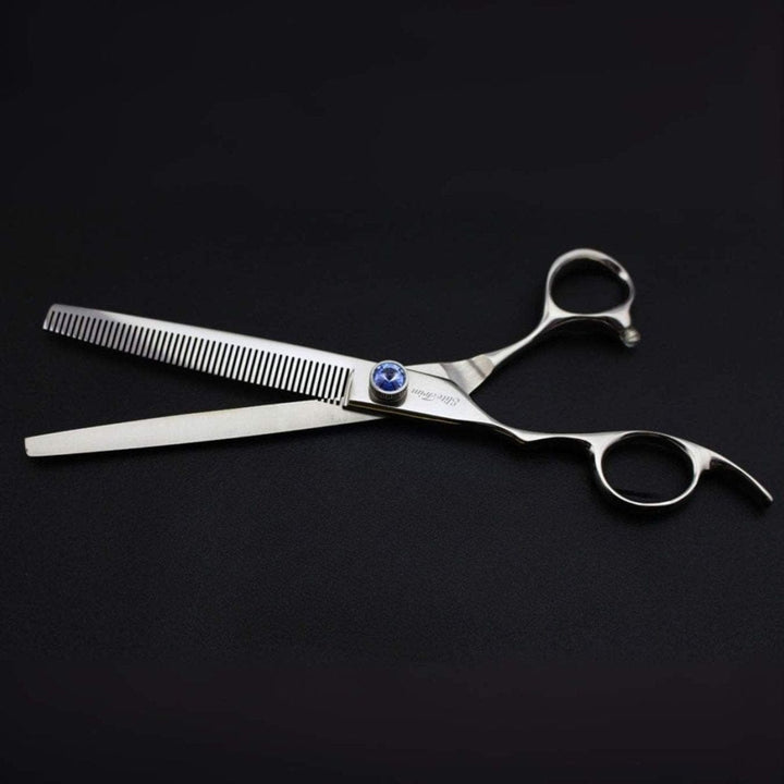 Gemstone Pro™ | 7.0″ Thinning Shears | Left - Handed - Dog Grooming Scissors - EliteTrim Grooming
