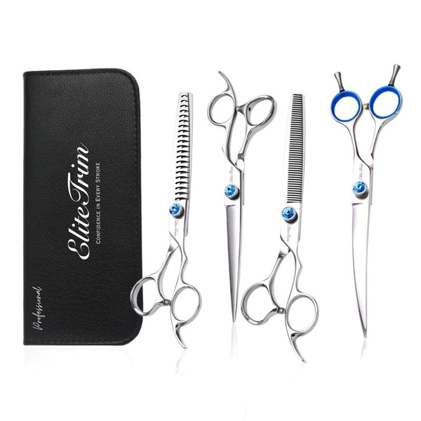 Gemstone Pro™ Series | 7.0" - 8.0" Professional Shears - Dog Grooming Scissors - EliteTrim Grooming