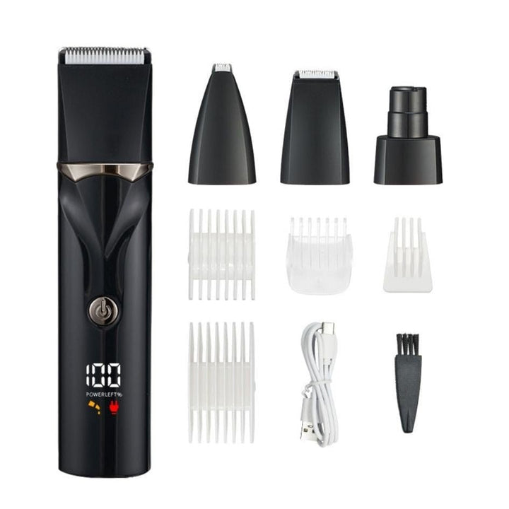 GentleGroom 4 - in - 1 Dog Clipper Set – Clippers, Trimmers & Nail Grinder in One - Dog Hair Clipper - EliteTrim