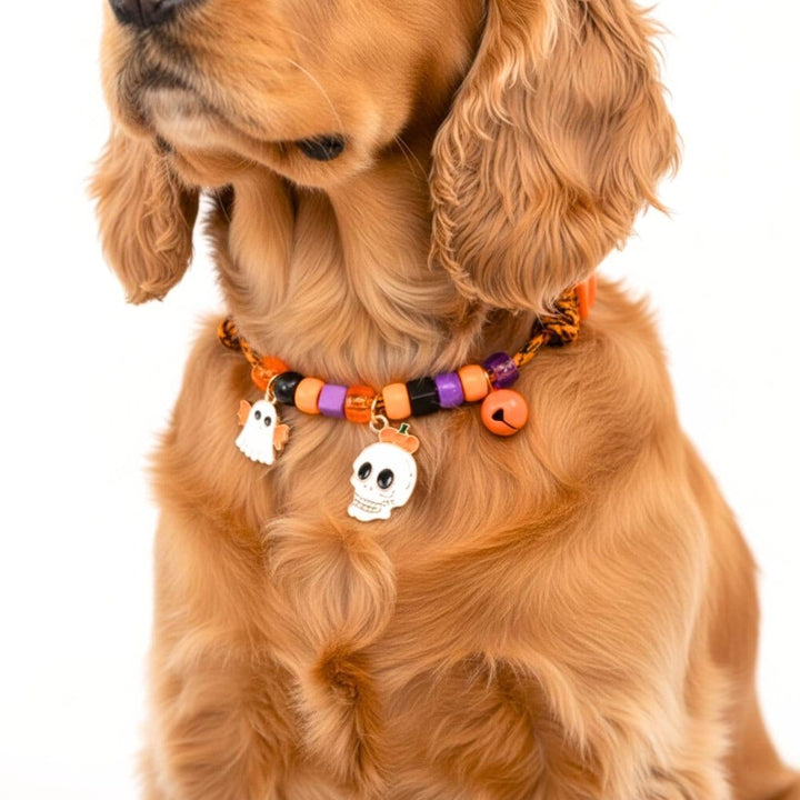 Ghost & Skull™ Halloween Pet Necklace - Pet necklace - EliteTrim Grooming