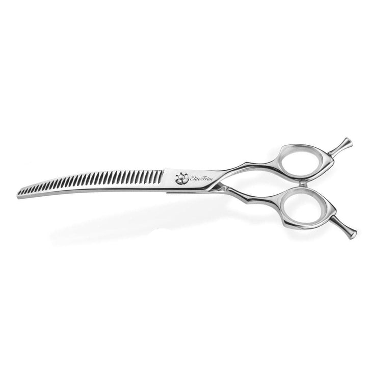 7.5" Grace Series 440C Curved Blender & Thinner - Dog Grooming Scissors - EliteTrim