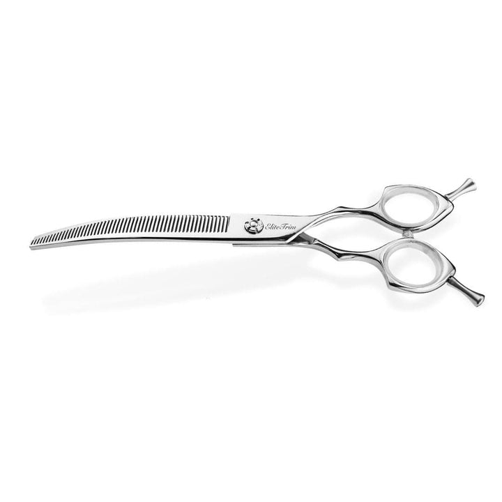 7.5" Grace Series 440C Curved Blender & Thinner - Dog Grooming Scissors - EliteTrim