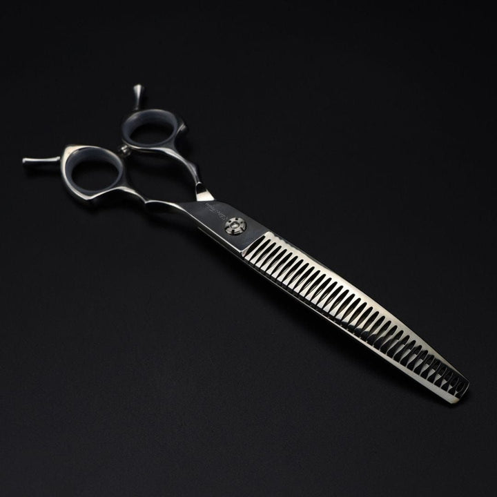 7.5" Grace Series 440C Curved Blender & Thinner - Dog Grooming Scissors - EliteTrim