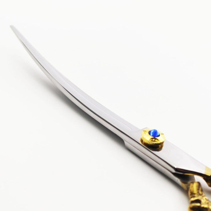 7” Imperial Dragon Curved Scissors (Shears) - Dog Grooming Scissors - EliteTrim