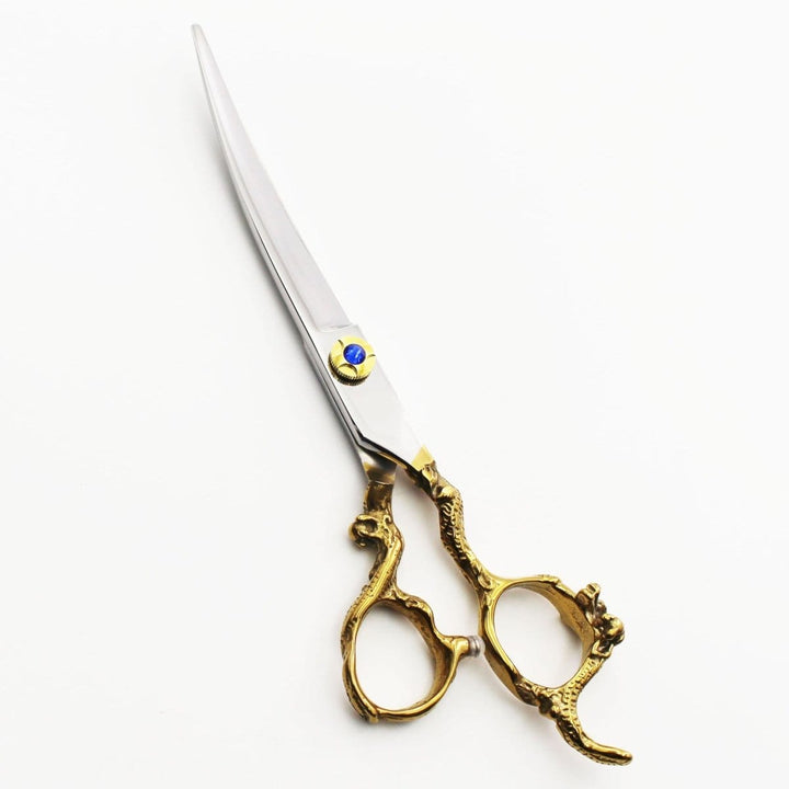 7” Imperial Dragon Curved Scissors (Shears) - Dog Grooming Scissors - EliteTrim