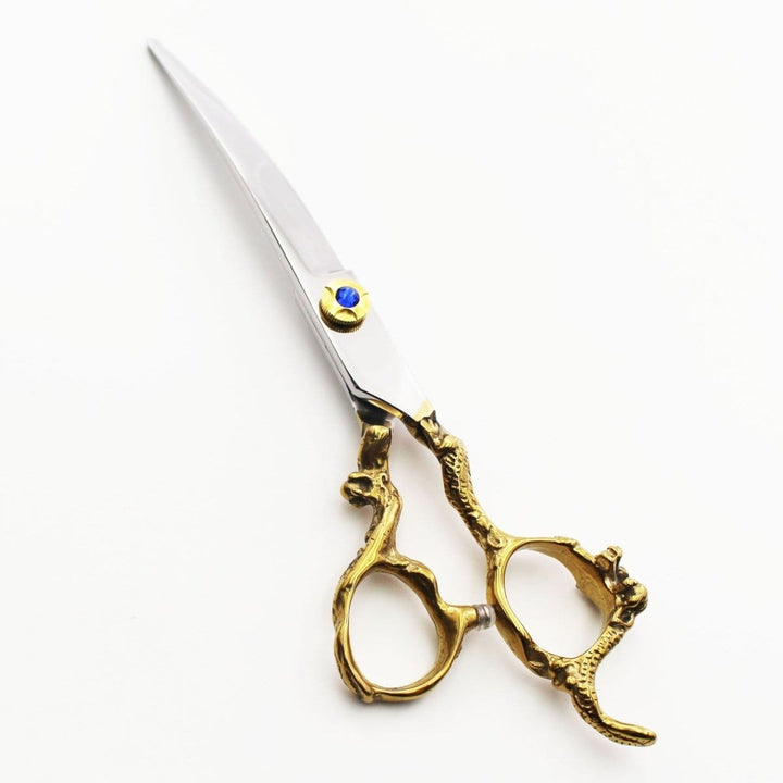 7” Imperial Dragon Curved Scissors (Shears) - Dog Grooming Scissors - EliteTrim