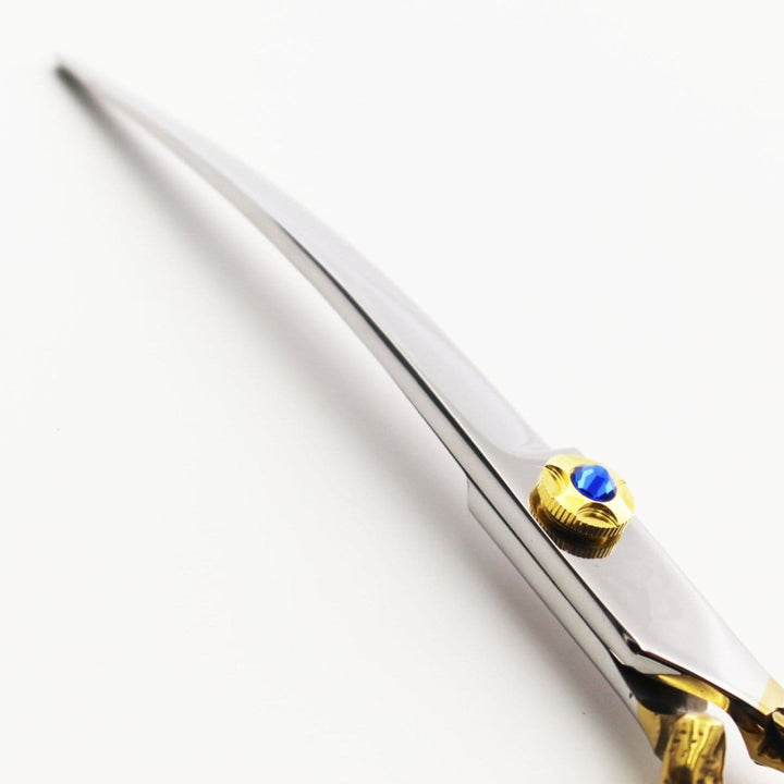 7” Imperial Dragon Curved Scissors (Shears) - Dog Grooming Scissors - EliteTrim