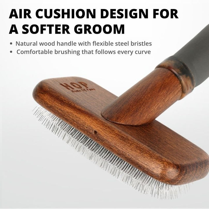 Japanese Hardwood Slicker Brush for Dogs - Dog Brush - EliteTrim