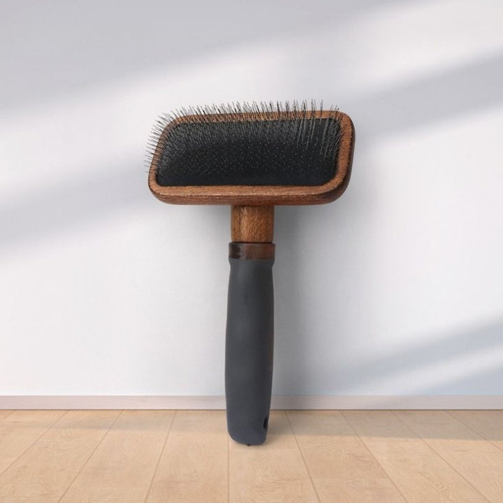 Japanese Hardwood Slicker Brush for Dogs - Dog Brush - EliteTrim