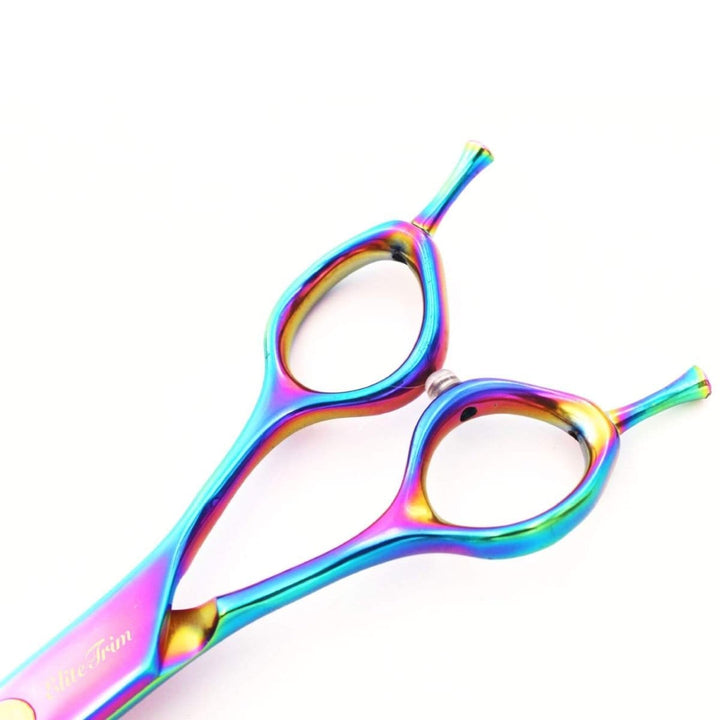 Nebula™ | 7.0" Curved Blender (Chunker) - Dog Grooming Scissors - EliteTrim Grooming